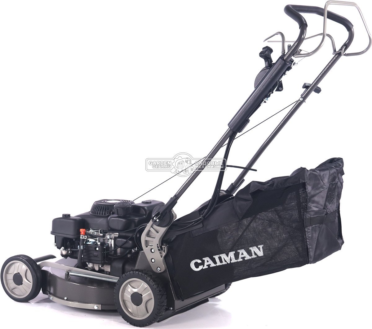 Газонокосилка бензиновая Caiman IXO Prime 55CLV AL (RUS, 53 см, Caiman Green Engine, 224см3, алюминий, кардан, 2 в 1, 70 л, 54,4 кг.)