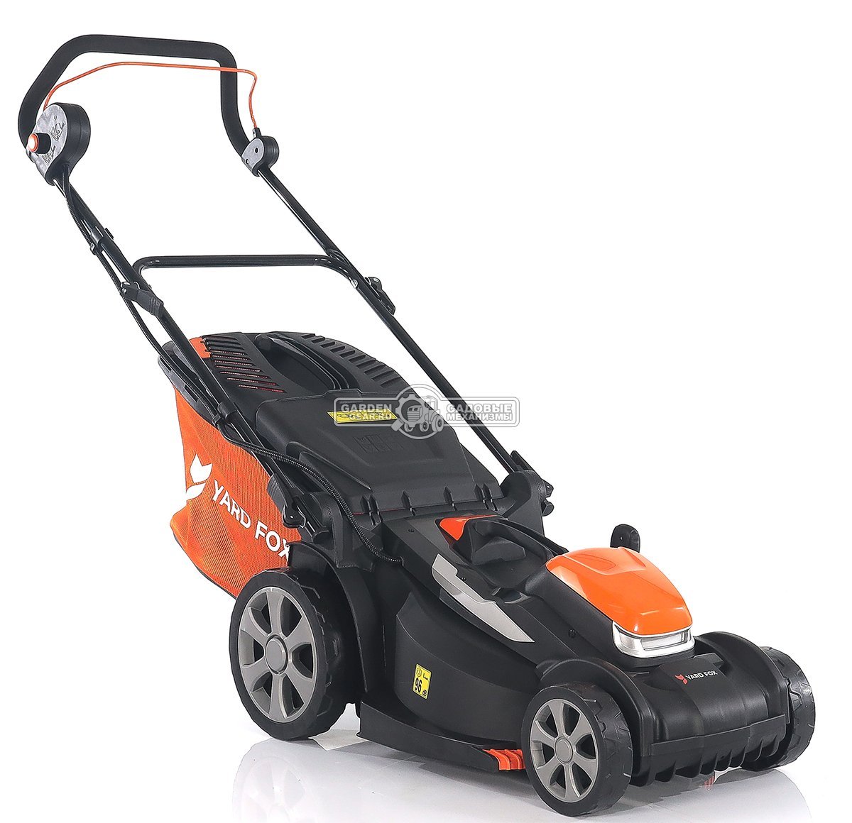 Газонокосилка аккумуляторная Yard Fox EL4045B SET с АКБ 4.0 А/ч и ЗУ (PRC, BL 40В, пластик, 34 см, 45 л, 10 кг)