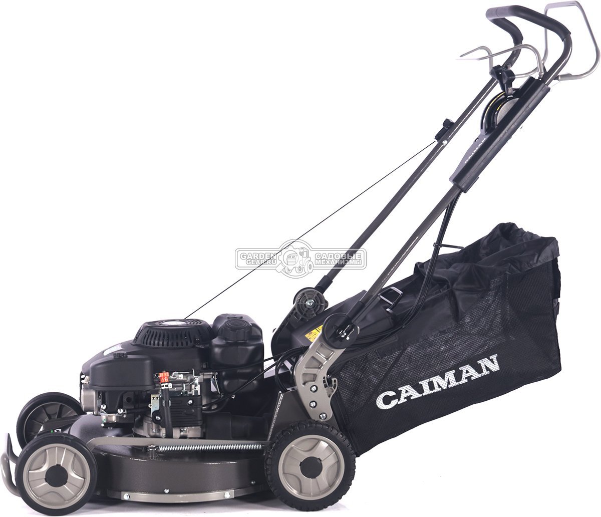 Газонокосилка бензиновая Caiman IXO Prime 55CLV AL (RUS, 53 см, Caiman Green Engine, 224см3, алюминий, кардан, 2 в 1, 70 л, 54,4 кг.)