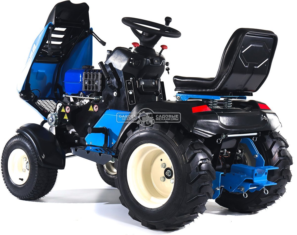 Садовый трактор Нева MT1-ZS (RUS, дека 110 см. - опция, Zongshen GB420SE, 420 см3, механич.трансмиссия, фара, боковой выброс, 395 кг)