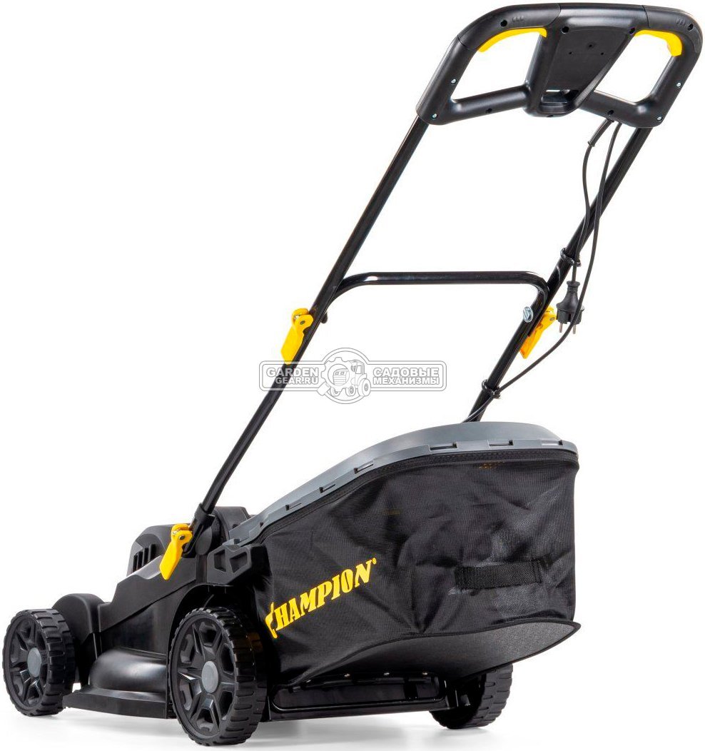 Газонокосилка электрическая Champion EM4419 (PRC, 1900 Вт, 44 см, пластик, 40 л, мульчирование, 17 кг)