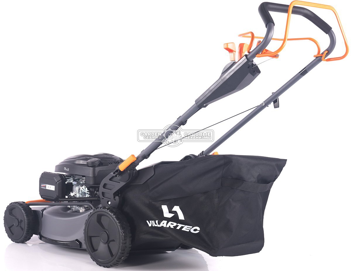 Газонокосилка бензиновая Villartec MB 448VC Commercial (PRC, 48 см, Loncin Ready Start 166 см3, сталь, вариатор, 4 в 1, 75 л, 30 кг)
