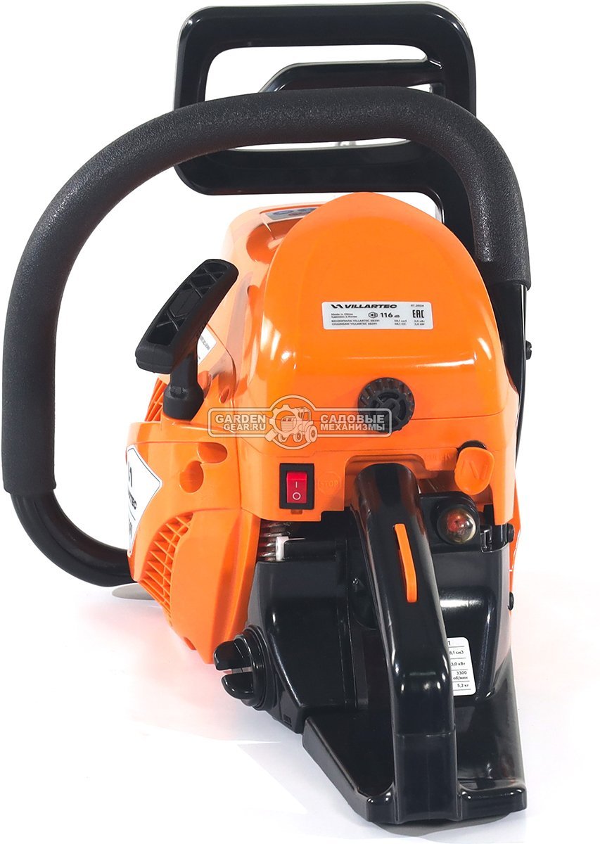 Бензопила Villartec SB591 16" (PRC, 58.1 куб.см., 3.0 кВт/ 4.0 л.с., 0.325"-1.5-66E, 5.1 кг)