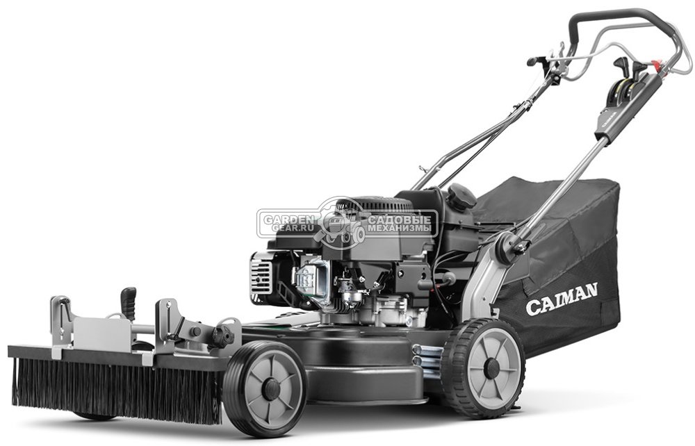 Газонокосилка бензиновая Caiman Twino 80CLV с щеткой U455-00145 (RUS, 77 см., Caiman Green Engine, 300 куб.см., 90 л., 3 вперед, 4 в 1, 98 кг.)