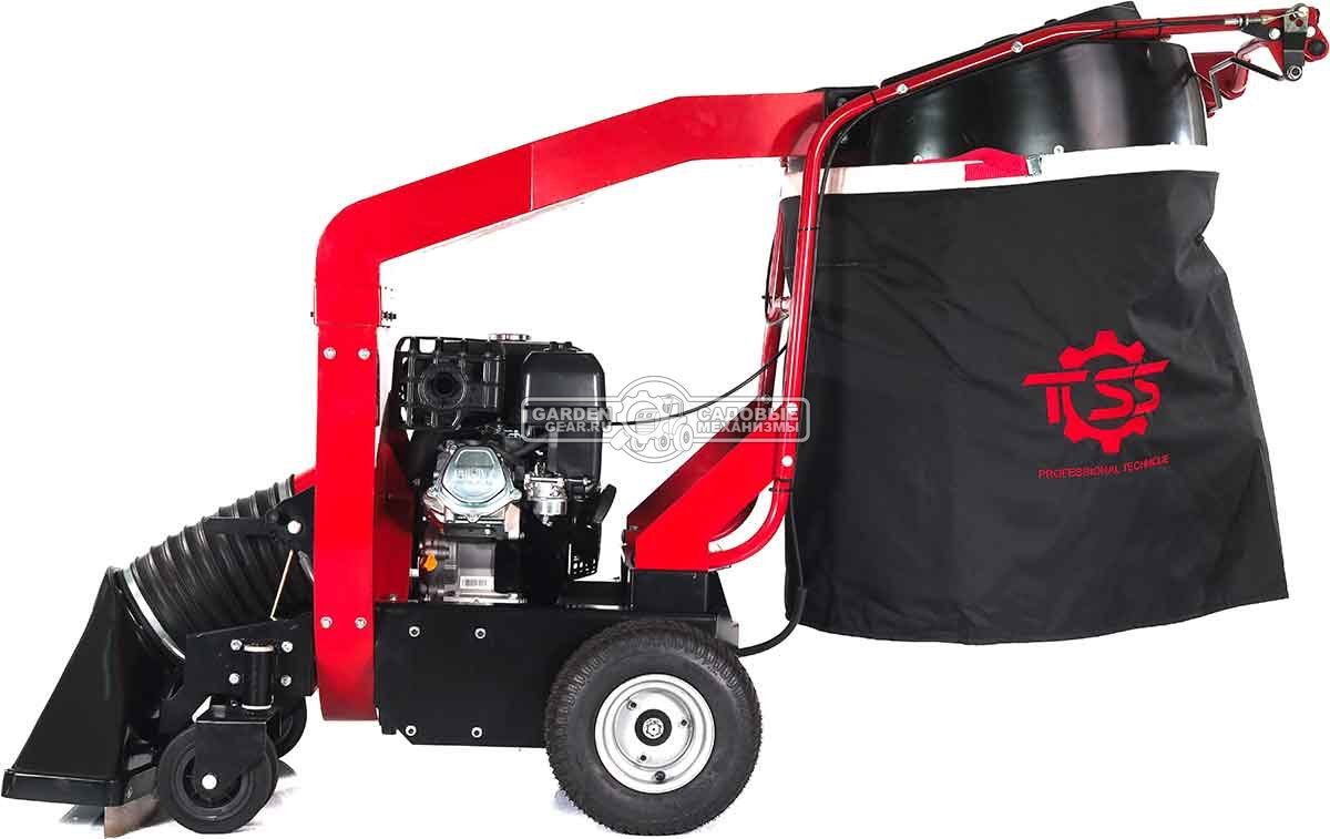 Садовый пылесос бензиновый TOSS LV-250 самоходный (RUS, 74 см., Evoline / Zongshen GB270, мусоросборник 290 л., 90 кг.)