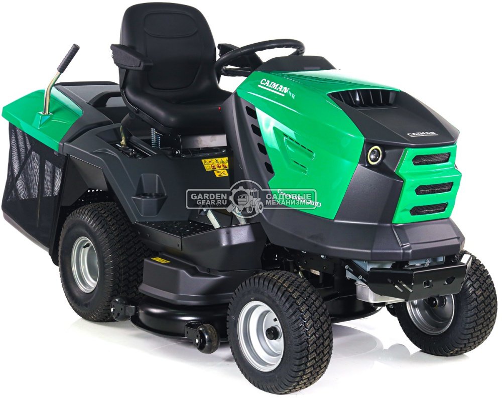 Садовый трактор Caiman Comodo Max 2WD 107D2C2 (CZE, Caiman V-Twin, 708 куб.см., гидростатика, дифференциал, травосборник 380 л., 102 см., 285 кг.)