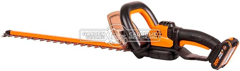 Кусторез аккумуляторный Worx WG264E с АКБ 2 А/ч и ЗУ (PRC, 20В, нож 56 см, 20 мм, 2.2 кг)