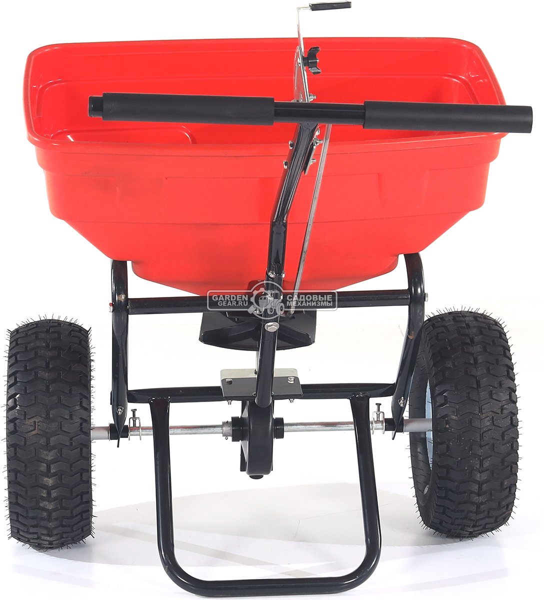 Тележка - разбрасыватель для удобрений, песка и реагентов RockMelt TC2036 оранжевая (PRC, 35 л / 35 кг, пневмоколеса 15"x6.00-6, вес 13.7 кг)