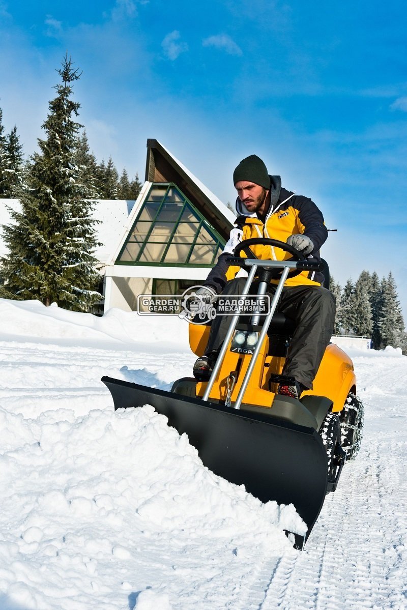 Снегоуборочный райдер Stiga Park 540 PX 4WD с роторным снегоуборщиком 90 см.
