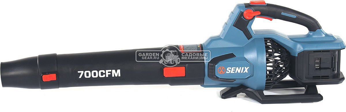 Воздуходувка аккумуляторная Senix BLAX2-M2-EU с 2 АКБ 4 А/ч и ЗУ (PRC, 2x20В, BL, 60 м/с, 1200 м3/ч, 2.7 кг)