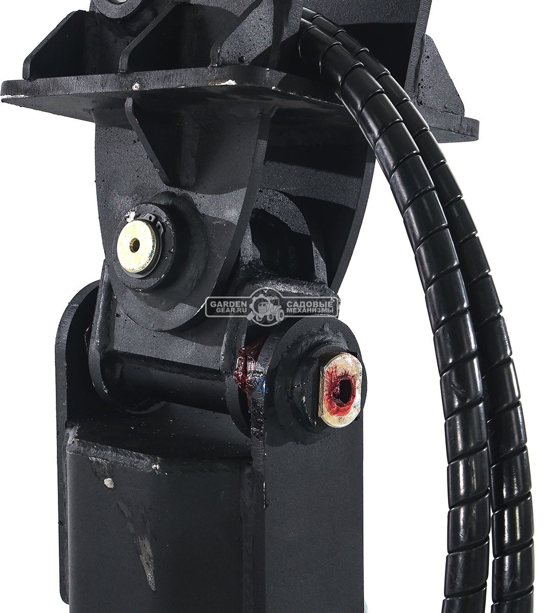 Ямобур (гидравлический вращатель) RED с переходной плитой для мини-экскаватора, 58,5 кг. 