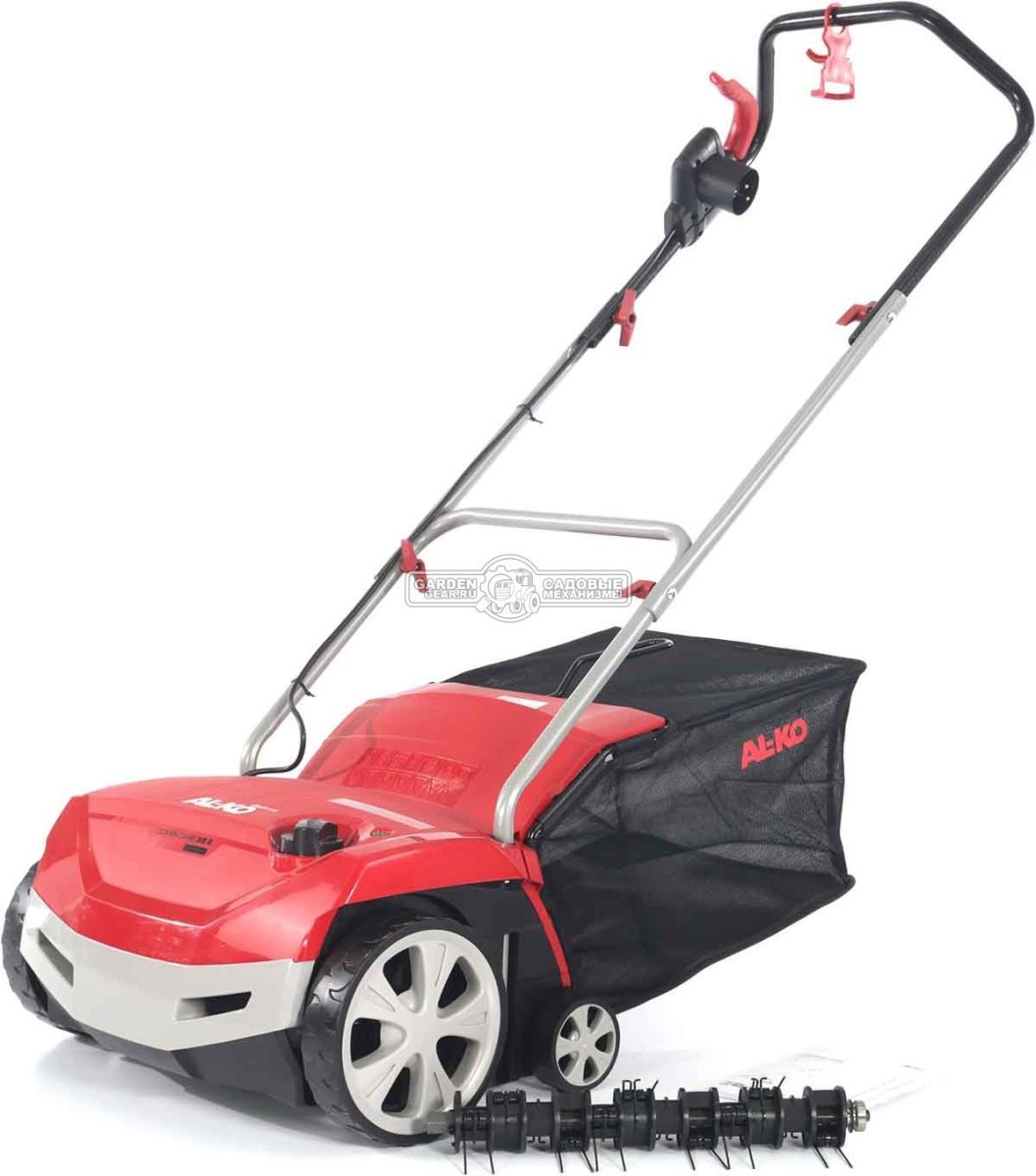 Вертикуттер - аэратор электрический Al-Ko VL 38 E Gudenaa (PRC, 1300 Вт, 38 см, ножи+пружины, пластик, 55 л, 13.8 кг)