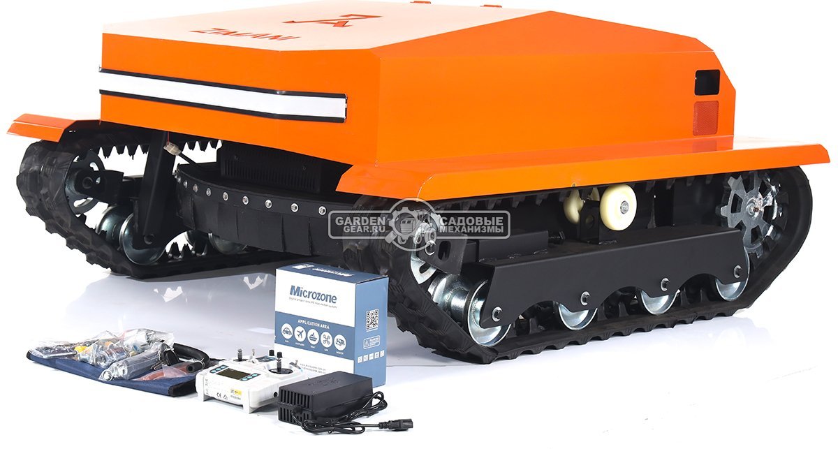 Робот газонокосилка для высокой травы и кошения склонов ZimAni RLM100 с дистанционным управлением (PRC, 90 см, Loncin 764 см3, 334 кг)