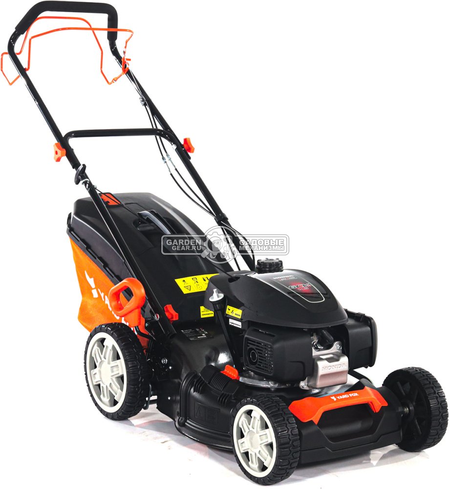 Газонокосилка бензиновая Yard Fox 46SH (PRC, 46 см, Honda GCV145, 145 см3, сталь, 3 в 1, 60 л, 27.9 кг)