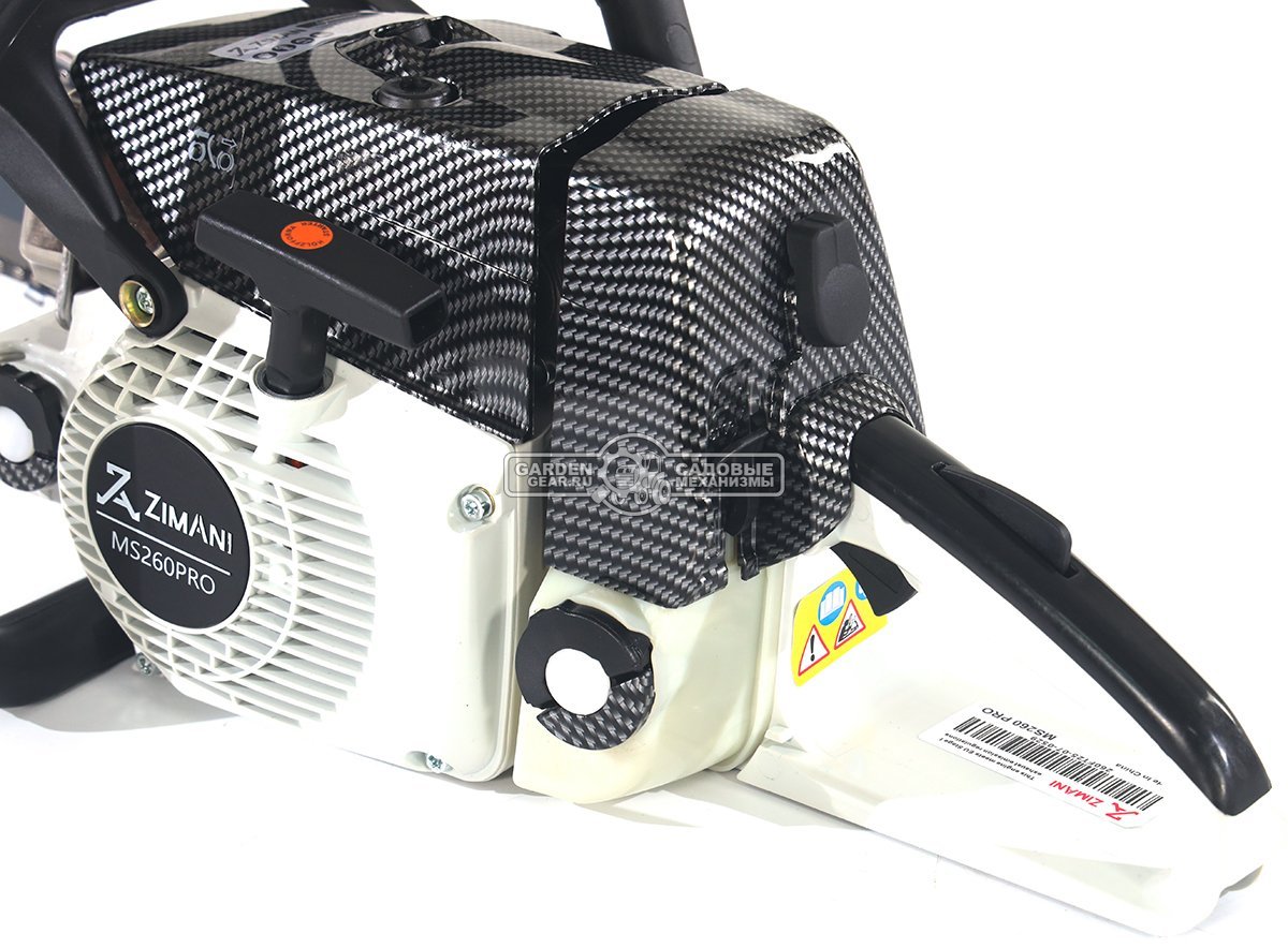 Бензопила ZimAni MS 260 Pro 16" (PRC, 50.2 куб.см., 2,6 кВт/3,5 л.с., 0.325", 1.6 мм, 67E, корпус Carbon Fiber, Elastostart, 4,8 кг.)