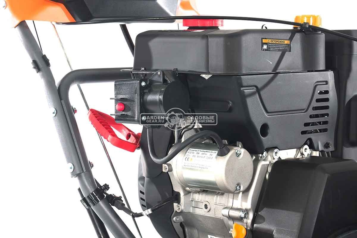 Снегоуборщик Villartec WB1387E (PRC, 86 см, Loncin, 375 см3, эл/стартер 220В, фара, подогрев рукояток, дифференциал, скорости 6/2, 127 кг)
