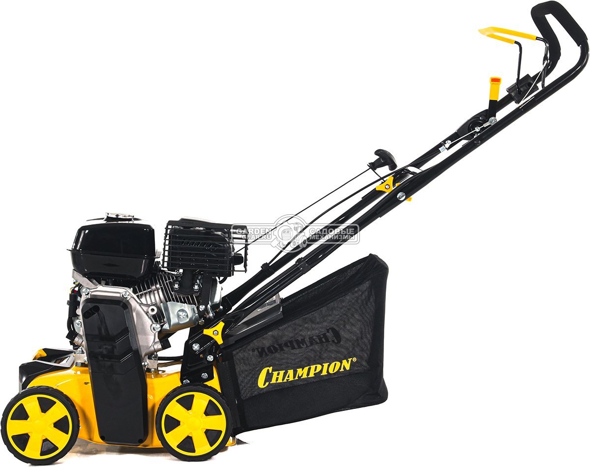 Вертикуттер - аэратор бензиновый Champion GSC4840 (PRC, 40 см, 212 см3, ножи + пружины, 40 л, 29 кг.)