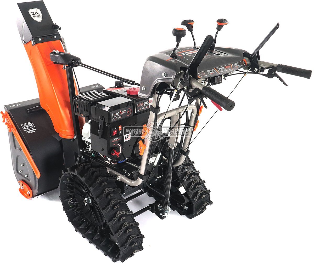 Снегоуборщик Daewoo DAST 427 (EFI) гусеничный (PRC, 68 см, Daewoo WXE 300 EFI, 260 см3, запуск от аккумулятора, фара, гусеницы Arctic track, 120 кг.)