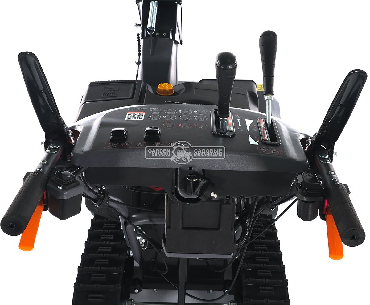 Снегоуборщик Villartec WB1576ET Hydro гусеничный (PRC, 76 см, Loncin 420 см3, эл/стартер от АКБ 12В, дифференциал, фара, 141 кг)