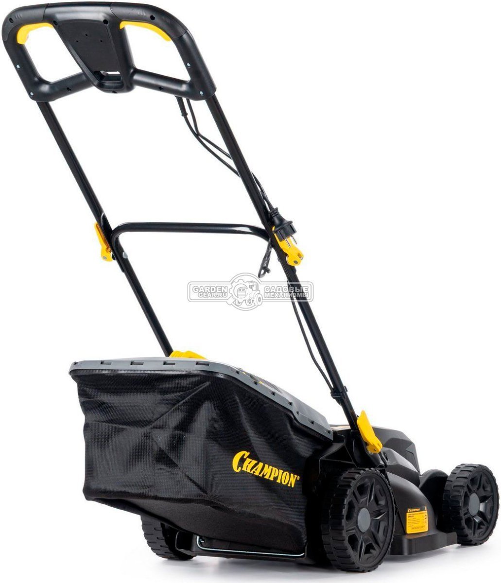 Газонокосилка электрическая Champion EM4018 (PRC, 1800 Вт, 40 см, пластик, 40 л, мульчирование, 16.4 кг)
