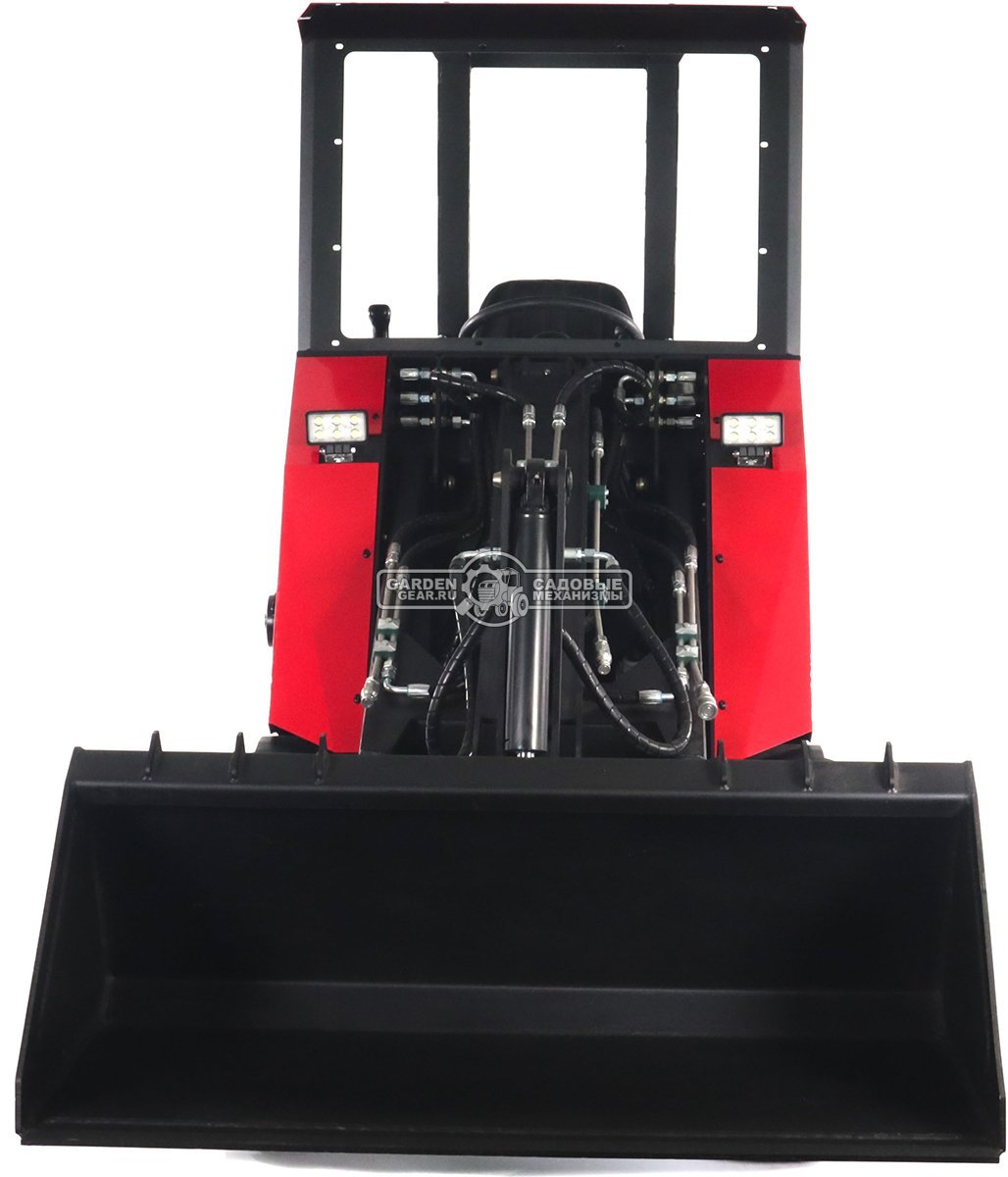 Мини-погрузчик шарнирно сочленённый RED RBF-03 Zongshen GB750EFI 30 л.с., грузоподъемность до 700 кг., ковш 150 л., 1270 кг.