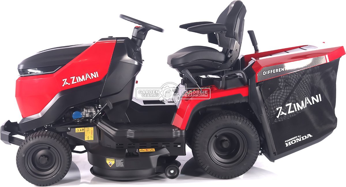 Садовый трактор ZimAni TC238HVD (PRC, Honda GXV630, гидростатика, дифференциал, травосбор. 320 л, шир. кошения 97 см, LED панель, 195 кг)