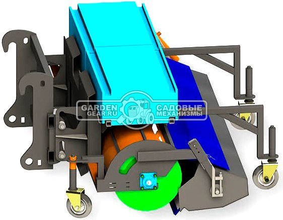 Щетка с передним бункером МЕТАТЭКС c угловой щеткой