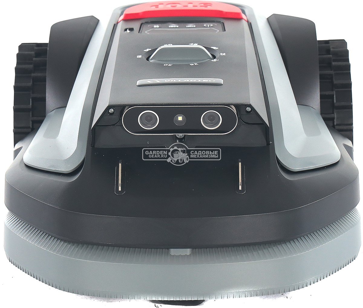 Газонокосилка робот Villartec MI 800V (площадь газона до 800 м2, беспроводной, 18 см, WI-FI, BT, 3D камера с ИИ, 20В / 4.0 Ач)