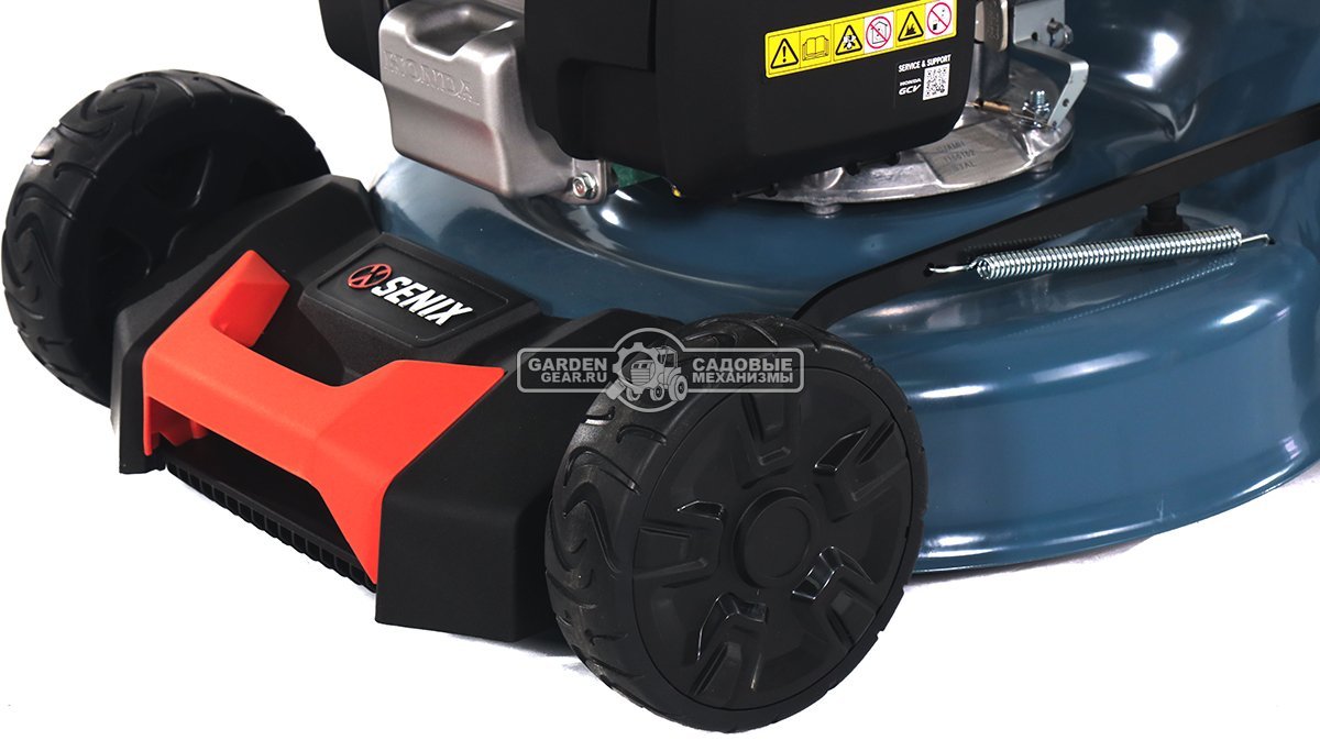 Газонокосилка бензиновая Senix LSSG-M2-EU (PRC, 46 см, Honda GCV145, 145 см3, сталь, вариатор, 3 в 1, 65 л, 27 кг)
