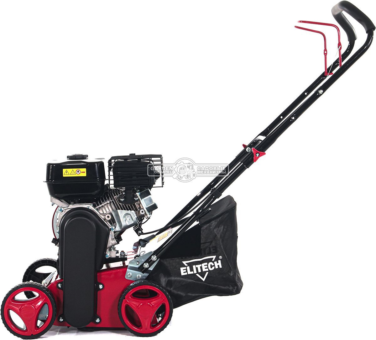 Вертикуттер - аэратор бензиновый Elitech СБ 4340Т (PRC, 40 см, 212 см3, 2 вала: ножи + пружины, 35 л, 41 кг)
