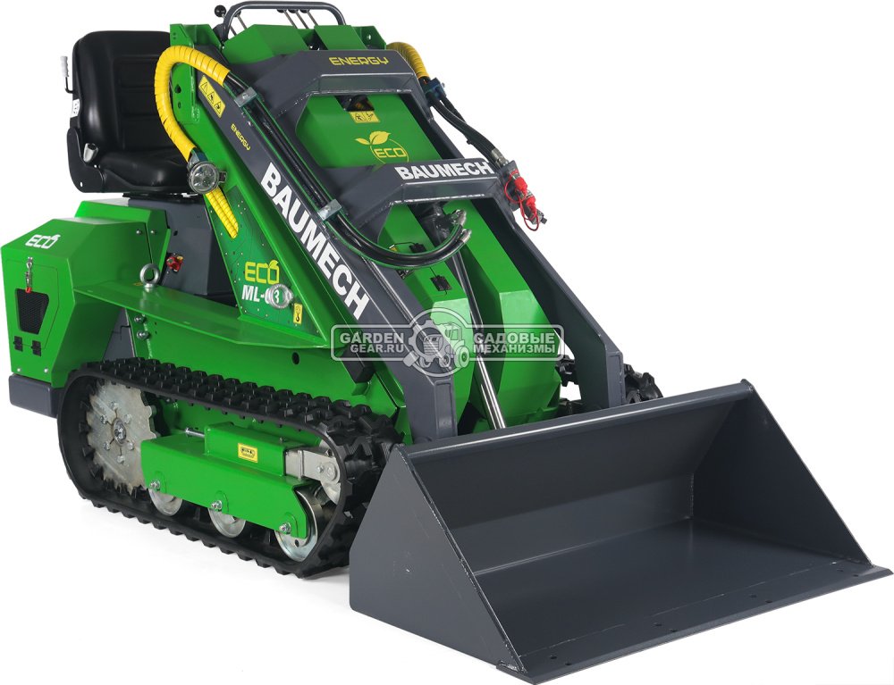 Универсальная машина мини-погрузчик Baumech ML-03 Eco + ковш универсальный 110 см., с электродвигателем
