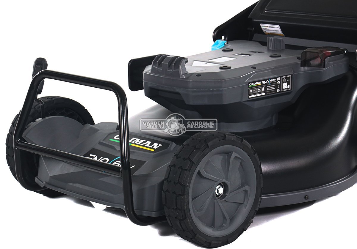 Газонокосилка аккумуляторная самоходная Caiman ENO LMXi(56) с АКБ BX6015 и ЗУ CX6080 (RUS, BL 60В, Maxi Connect, 54 см., 3 в 1, 70 л., 42 кг.)