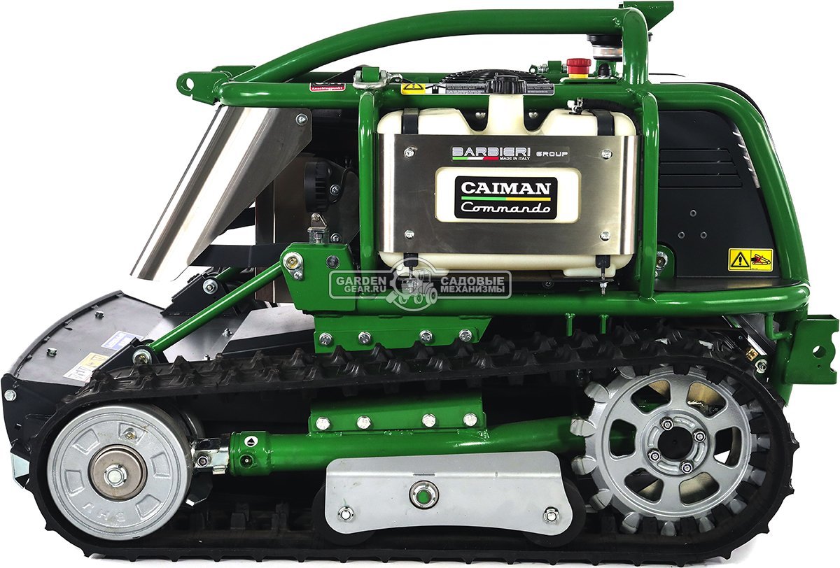 Робот газонокосилка для кошения склонов Caiman Commando 80 Evo с дистанционным управлением (ITA, 85 см., Kawasaki FS481V, 380 кг.)
