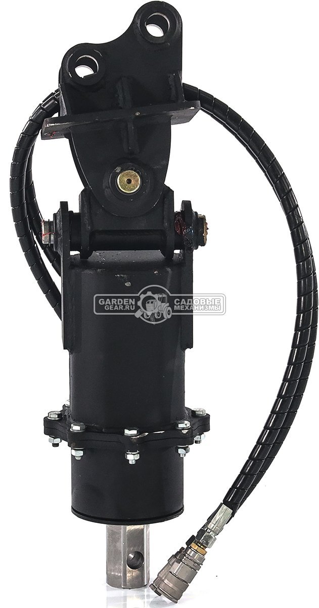 Ямобур (гидравлический вращатель) RED с переходной плитой для мини-экскаватора, 58,5 кг. 