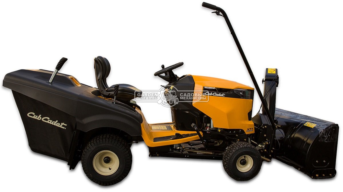 Садовый трактор Cub Cadet XT2 PR106iE (USA, Cub Cadet 679 EFI, V-Twin, 679 куб.см., гидростатика, травосборник 320 л., ширина кошения 106 см., 253 кг)