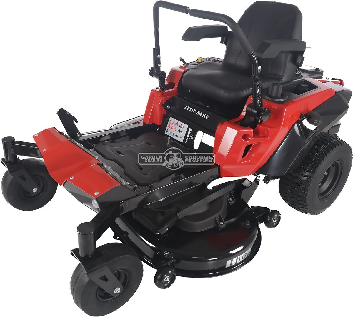 Садовый райдер Oleo-Mac ZT 117/24 KV с нулевым радиусом разворота (ITA, Emak K 2400 V-Twin, 708 куб.см., гидростатика, ширина кошения 117 см, 245 кг)