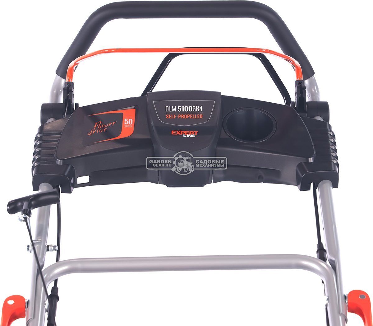Газонокосилка бензиновая Daewoo DLM 5100SR4 с рояльными колесами (PRC, 50 см, Daewoo 165 см3, 70 л, TURBO X BLADE, сталь, 4 в 1, 32 кг)