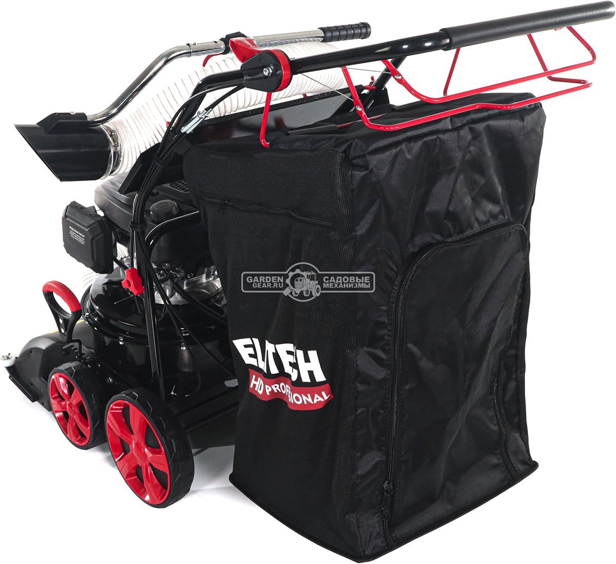 Садовый пылесос бензиновый Elitech GV 2958WTS самоходный (PRC, 58 см, Loncin 166 см3, 150 л., шланг в комплекте, 38 кг)