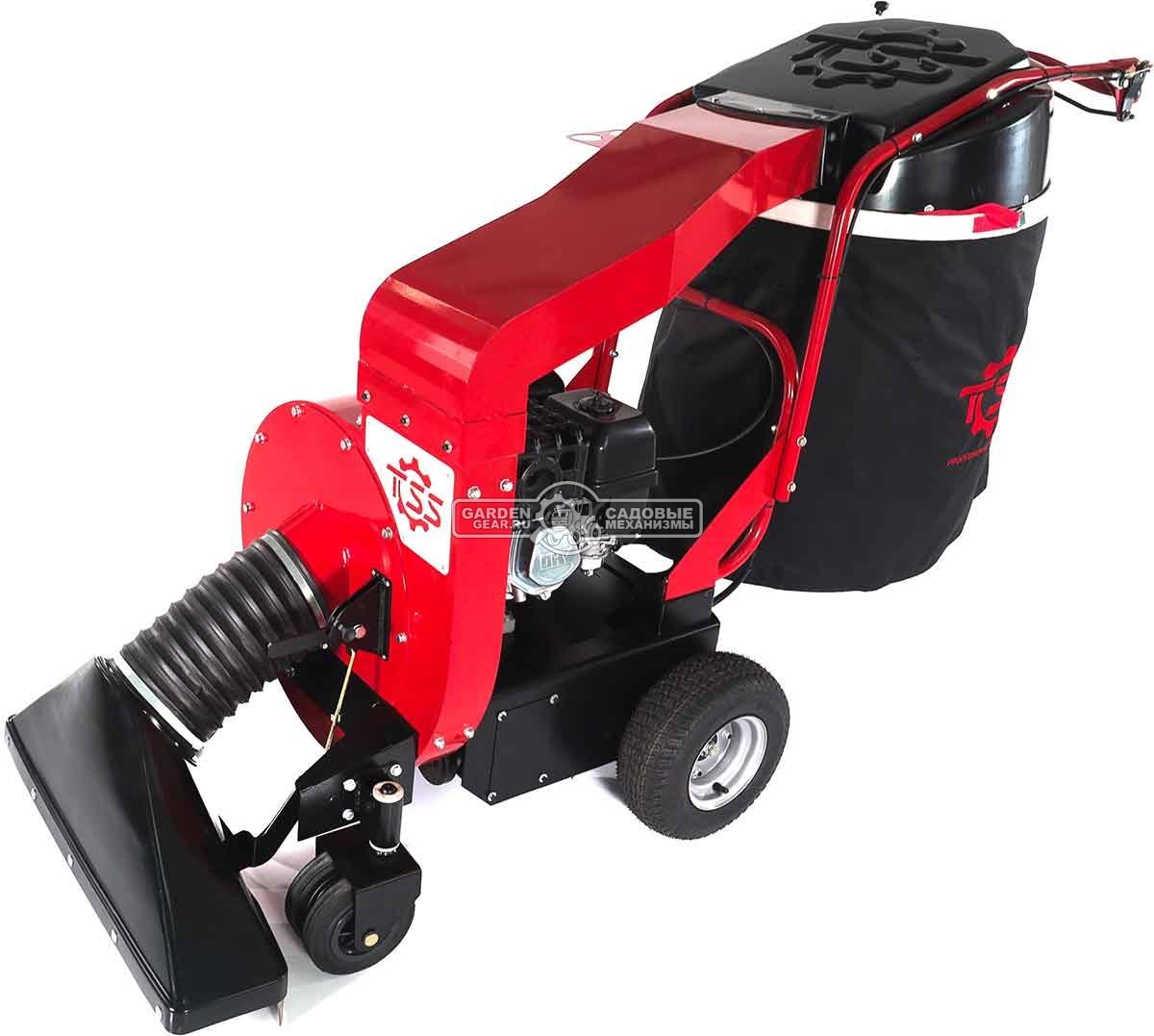 Садовый пылесос бензиновый TOSS LV-250 самоходный (RUS, 74 см., Evoline / Zongshen GB270, мусоросборник 290 л., 90 кг.)