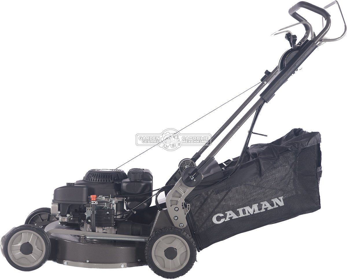 Газонокосилка бензиновая Caiman IXO Prime 55CLV AL (RUS, 53 см, Caiman Green Engine, 224см3, алюминий, кардан, 2 в 1, 70 л, 54,4 кг.)