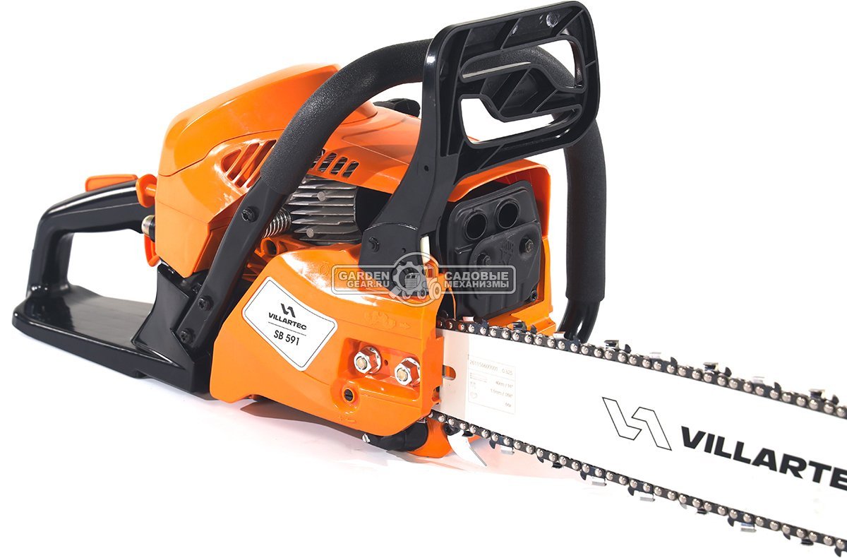 Бензопила Villartec SB591 16" (PRC, 58.1 куб.см., 3.0 кВт/ 4.0 л.с., 0.325"-1.5-66E, 5.1 кг)