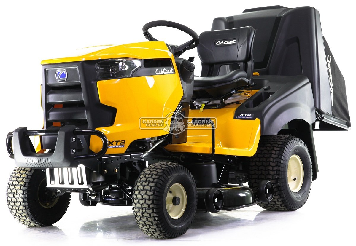 Садовый трактор Cub Cadet XT2 PR106iE (USA, Cub Cadet 679 EFI, V-Twin, 679 куб.см., гидростатика, травосборник 320 л., ширина кошения 106 см., 253 кг)