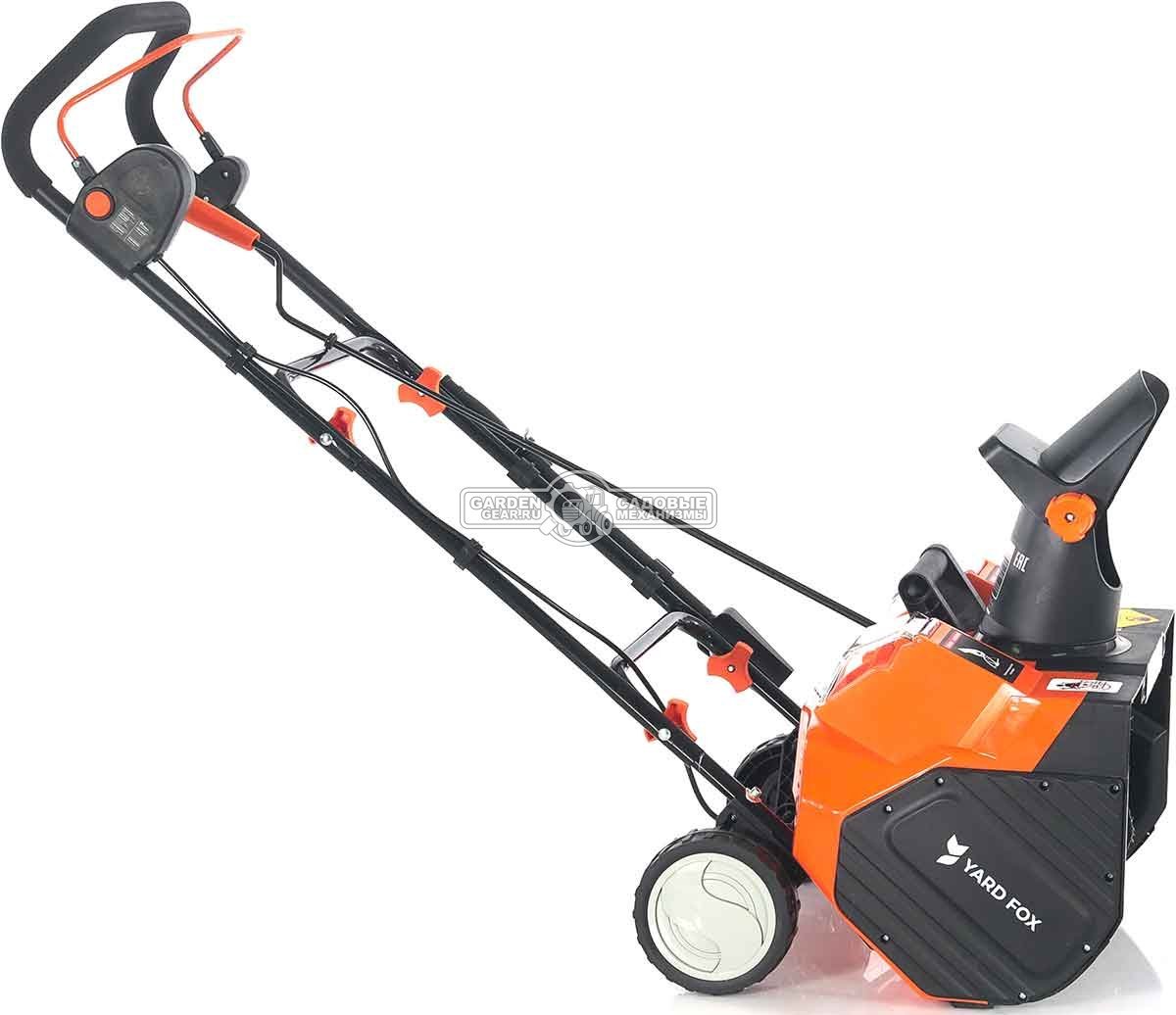 Снегоуборщик аккумуляторный Yard Fox 4625E Basic с 2 АКБ 4 А/ч и ЗУ (PRC, BL 2х20В, ширина 46 см, фара, 2 порта для АКБ, 20 кг)