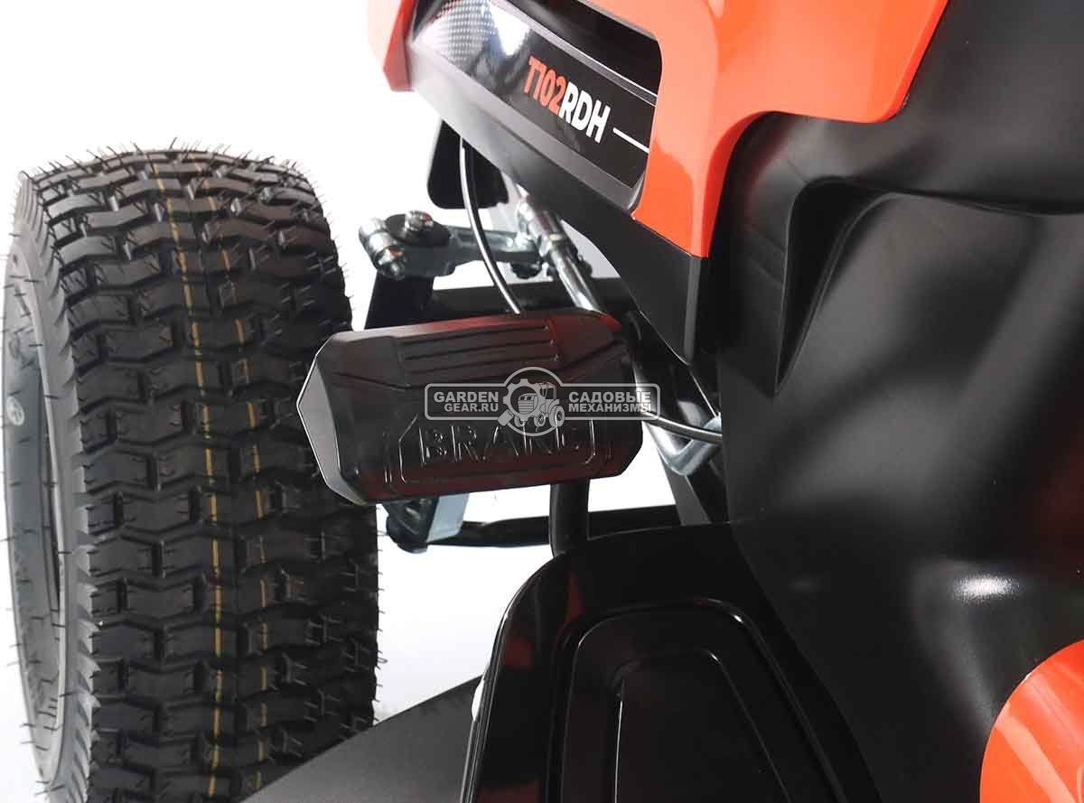 Садовый трактор Yard Fox T 102RDH (PRC, Loncin LC2P73F, 586 куб.см., гидростатика, травосборник 245 л, ширина кошения 102 см, 196 кг)
