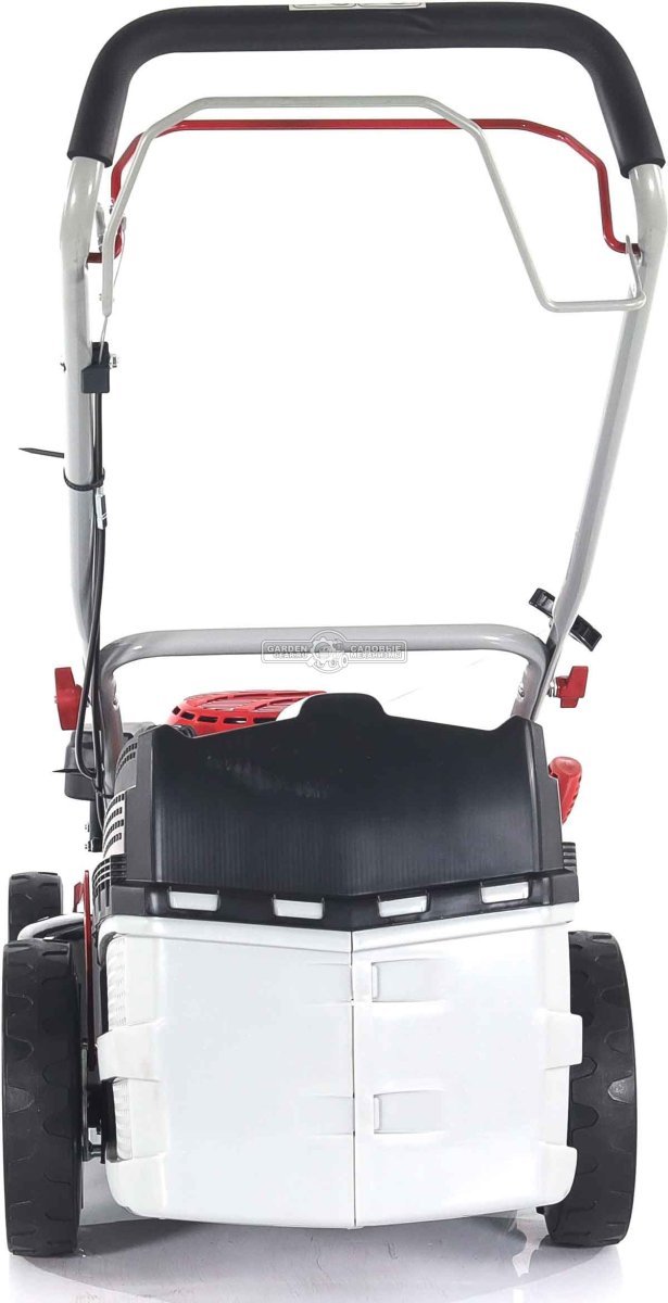 Газонокосилка бензиновая Geos Classic 46 SP-S Plus (PRC, 46 см, Sanli, 140 см3, сталь, 4 в 1, 65 л, 32 кг)
