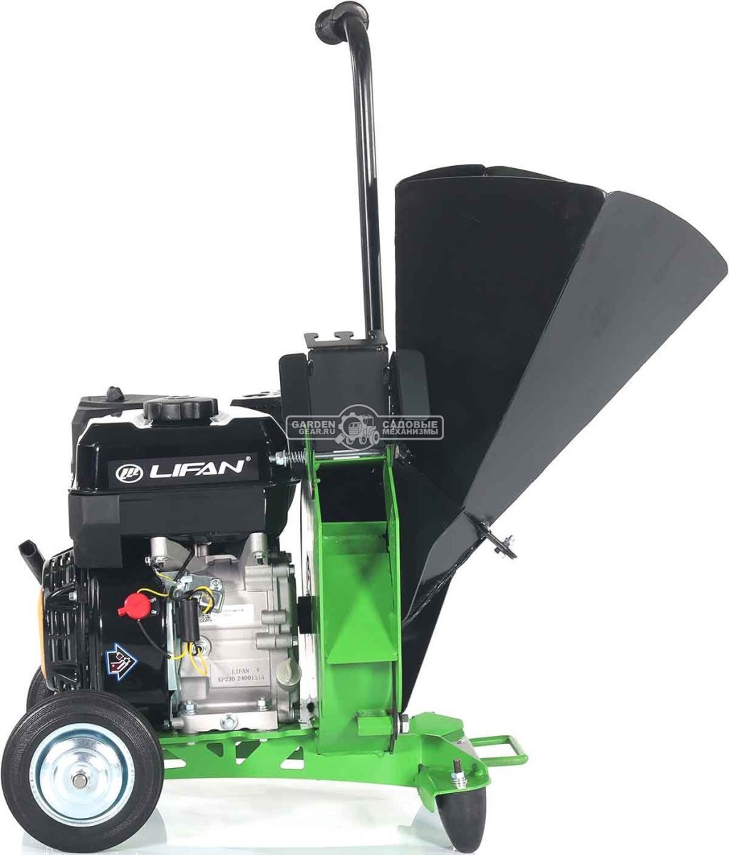 Садовый измельчитель веток бензиновый Дровосек МР260 6.5 (RUS, Lifan 6.5 л.с., 196 см3, ветки до 72 мм, центробежное сцепление, 48 кг)