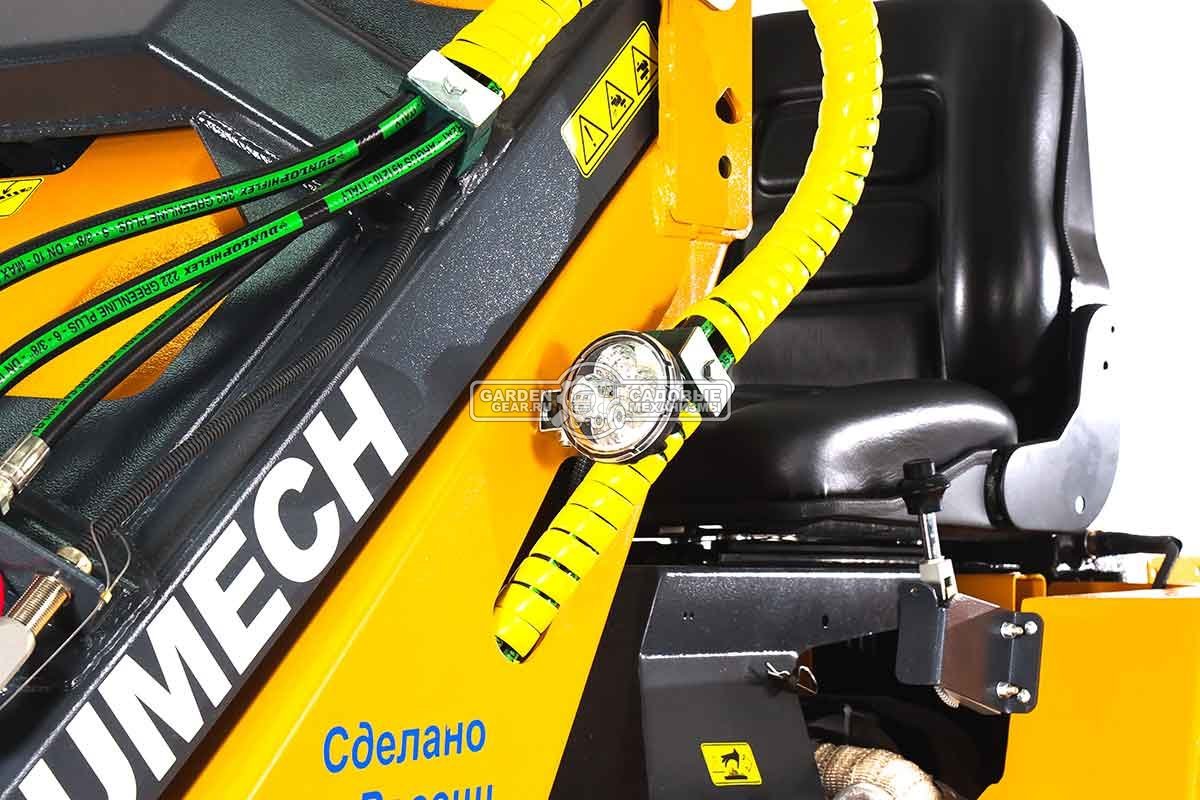 Универсальная машина мини-погрузчик Baumech ML-03 Pro + гидравлический отвал 120 см. с двигателем Zongshen GB750 EFI V-Twin инжектор