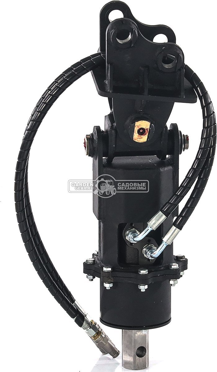 Ямобур (гидравлический вращатель) RED с переходной плитой для мини-экскаватора, 58,5 кг. 