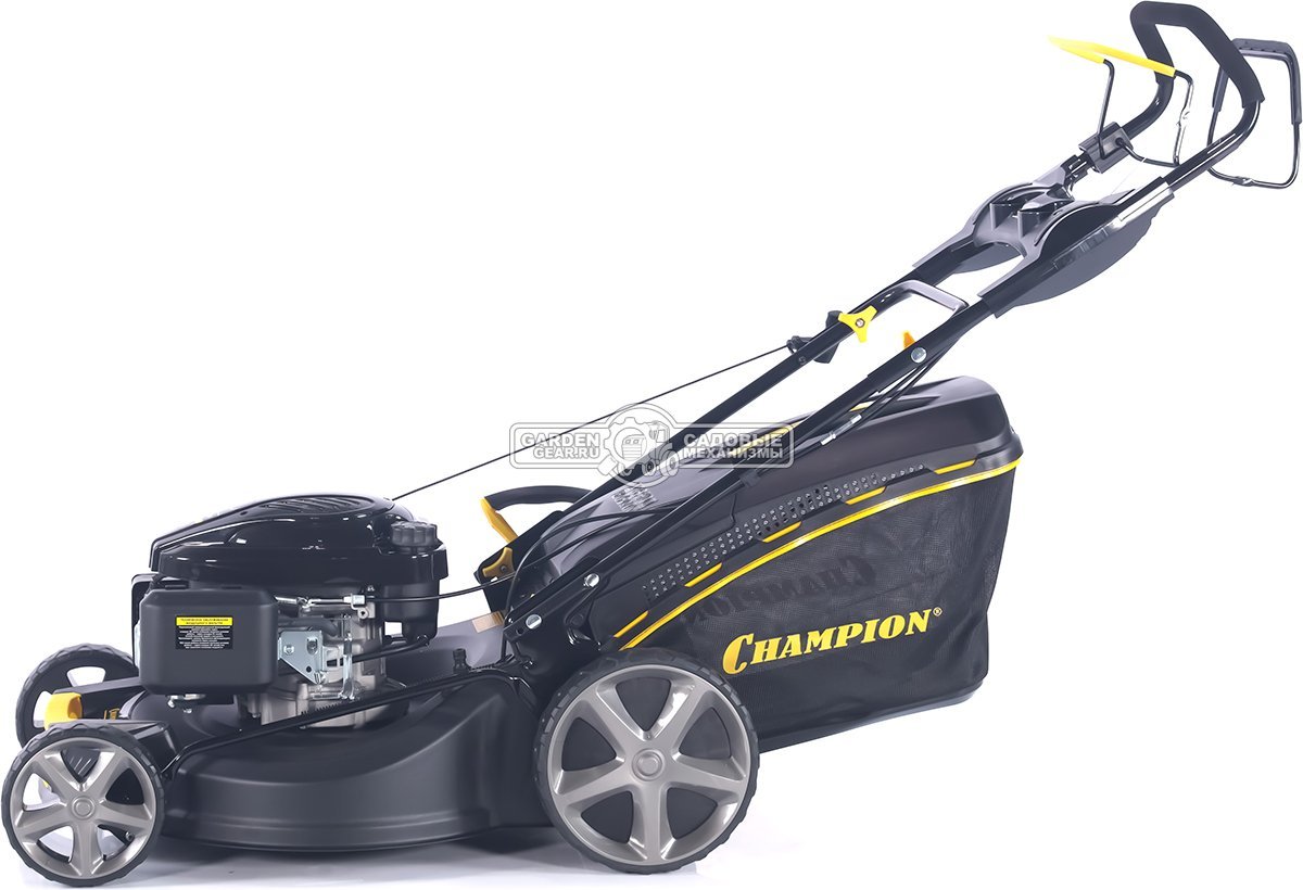 Газонокосилка бензиновая Champion LM5344 Pro (PRC, 53 см, Champion, 196 см3, сталь, 65 л, 4 в 1, 38 кг)