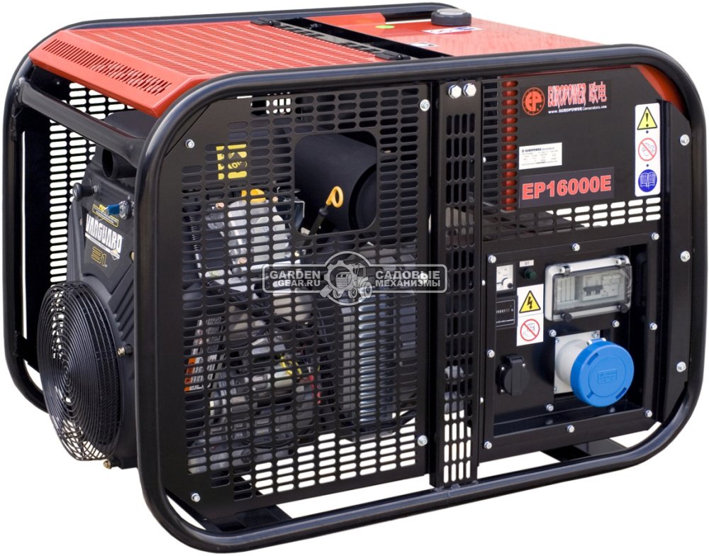 Бензиновый генератор Europower EP 16000 Е с электростартом (BEL, B&S Vanguard, 895 см3, 16.0/14.5 кВт, 41 л, 213 кг)